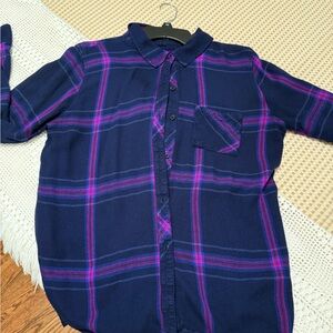 Rails purple Button Down Shirt - purple and Magenta Plaid